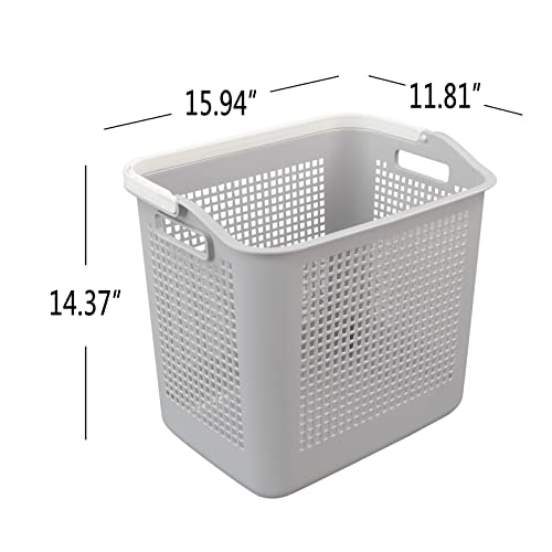 4 Pack 35 L Plastic Laundry Hamper