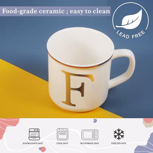Ceramic Coffee Mug 16 oz (Letter F Mug)