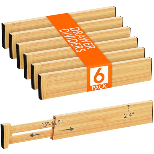 2.4" Kitchen Drawer Dividers (2.4"H, 13-16.5"L)
