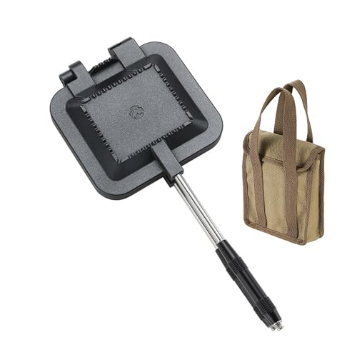 Sandwich Maker Hot Sand Single Burner Gas Fire Open Fire Compact Aluminum TT (Black w/ bag)