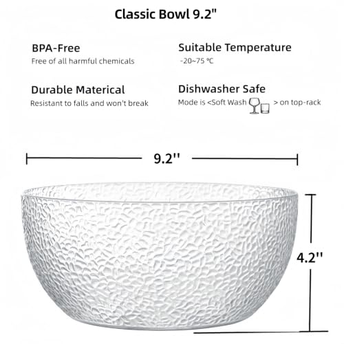 118 oz Acrylic Salad Bowls