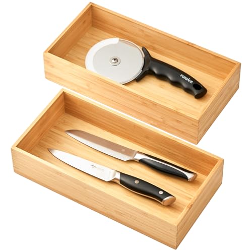 Bamboo Kitchen Utensils Organizer