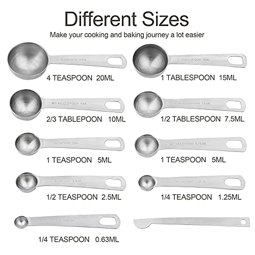 Measuring Cups and Spoons Set (A: 8cups+9spoons)