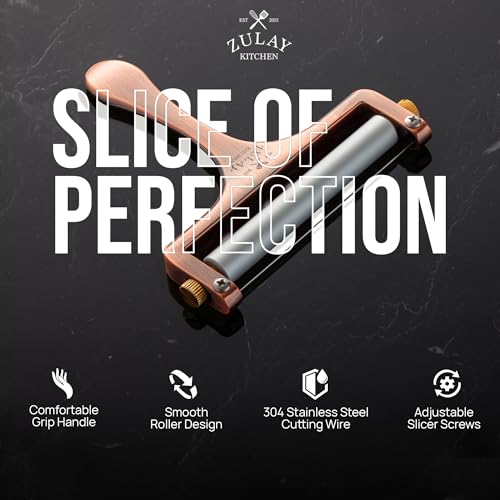 Zulay Adjustable Cheese Slicer (Copper)