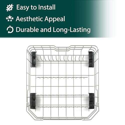 Upgraded WD28X34744 WD28X26099 Lower Rack Replacement Parts for GE Dishwasher Dishrack 20.7'' D x 21.6'' W GE GDF510PSM0SS GDF510PSJ0SS GDF510PSR0SS WD28X24396 Bottom Drawer Tray Assembly 1 Pack (21.6‘’ x 20.7'' x 8'')