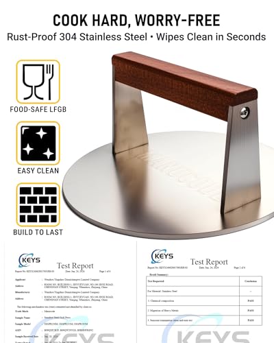 Stainless Steel Grill Press