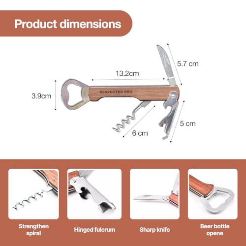 Multifunctional Corkscrews Wine Opener with Foil Cutter and Bottle Opener