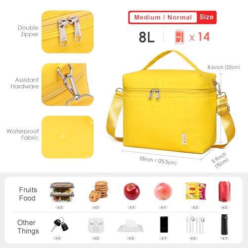 NOL 8L Insulated Lunch Bag for Women