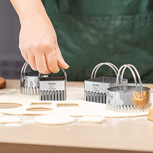 Fluted Edge Biscuit Cutter Set (Fluted Round Biscuit Cutter)