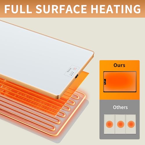 Electric Warming Tray (White / Extra Long 47.24"x11.81")