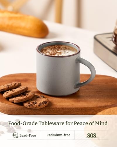 Coffee Mugs Set of 4 (Dark Gray / 4pcs)