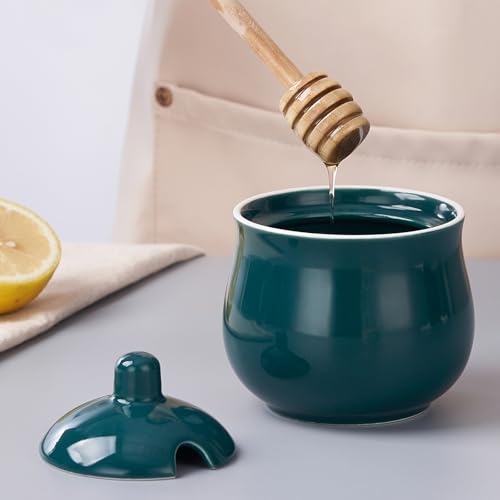 7 OZ Ceramic Sugar Bowl with Lid and Spoon