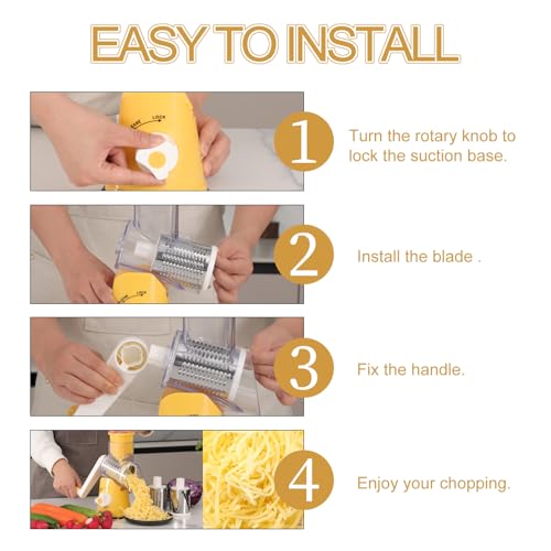 Rotary Cheese Grater Hand Crank