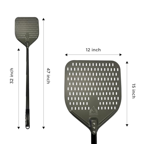 12 x 15 Perforated Aluminum Pizza Peel