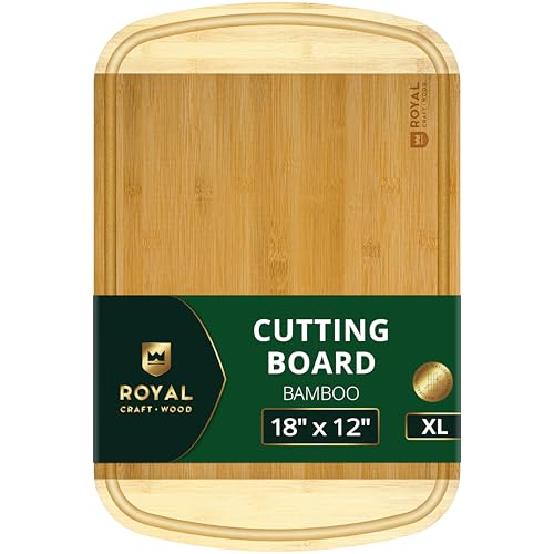 Wooden Cutting Boards for Kitchen Meal Prep & Serving (1-Piece / Two-Tone)