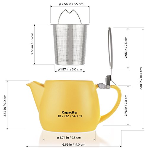 Pluto Porcelain Small Teapot Yellow (Yellow)