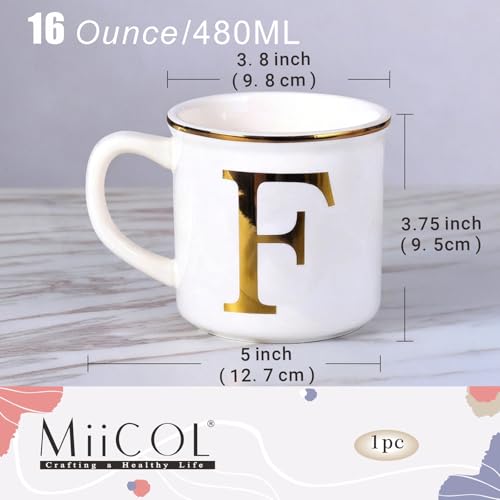 Ceramic Coffee Mug 16 oz (Letter F Mug)