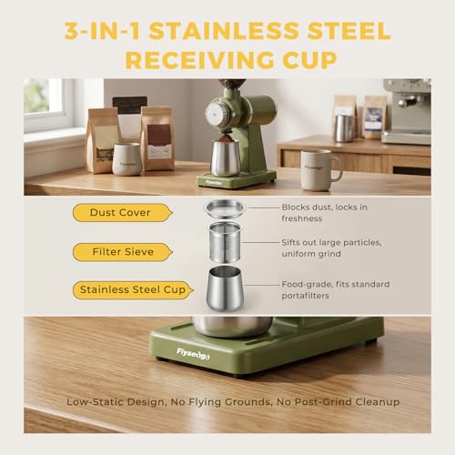 Electric Burr Coffee Grinder (Pea Green)