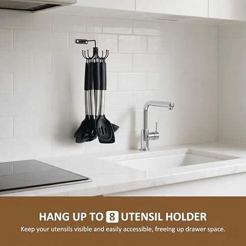 Kitchen Cooking Utensil Holder (Black)
