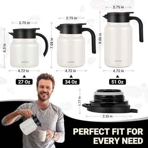 Insulated Coffee Carafe (Cream / 34 Ounces)