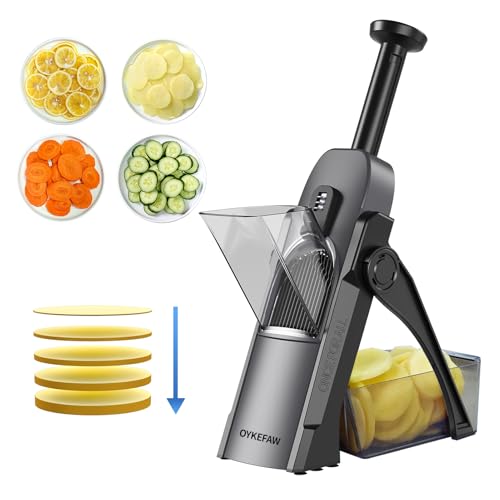 Safe Mandoline Slicer for Kitchen (Black)