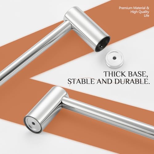 Towel Bar for Bathroom Wall Chrome 12 (Polishd Chrome / 12-Inch)