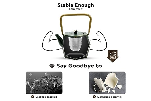 Cast Iron Teapot (1.7 Quarts / Green Diamond)