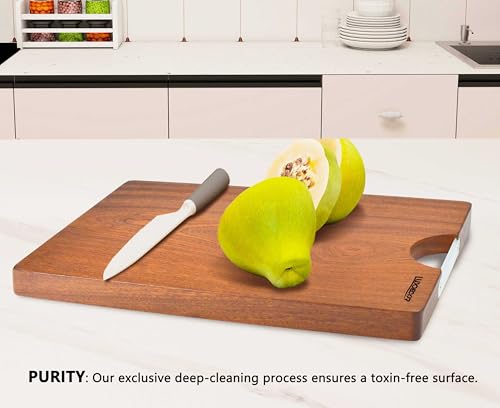 Solid Sapele Wood Cutting Board One (L--17.7*11.8*1.18IN (45*30*3cm))