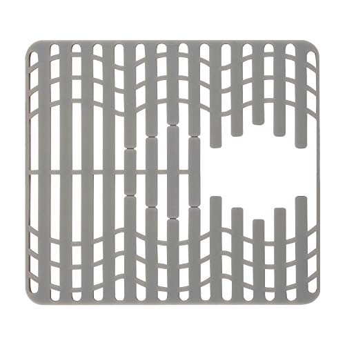 Sink Mat Sink Protectors for Kitchen Sink Skid Resistance PVC Free Silicone Sink Mat (12.8" x 11.3")