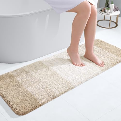 Bathroom Runner Rug 47x17 (47" X 17" / Light Beige)