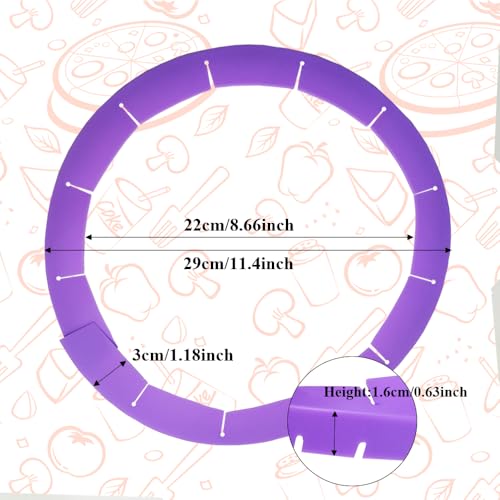 Adjustable Pie Crust Shield (Purple)