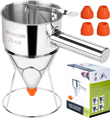 20oz Stainless Steel Pancake Batter Dispenser Multi (Stainless Steel - 20 oz)