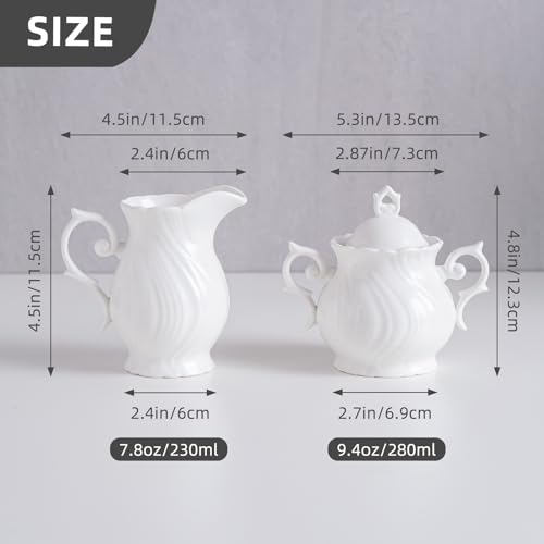Sugar and Creamer Set Ceramic