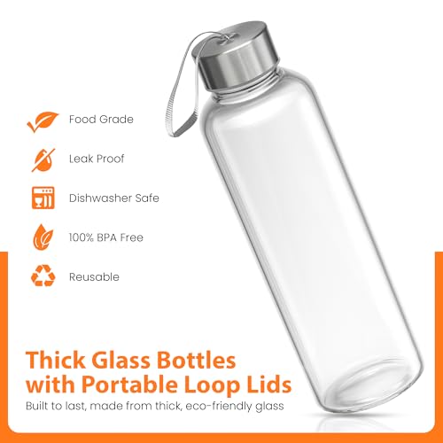 Clear Glass Bottles with Lids