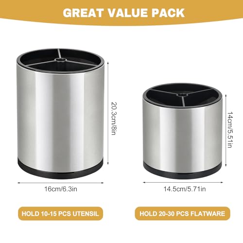 2Pack Kitchen Utensil Holder Set