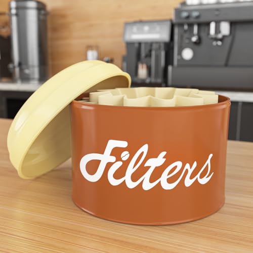 Brown Basket Coffee Filter Holder with Lid