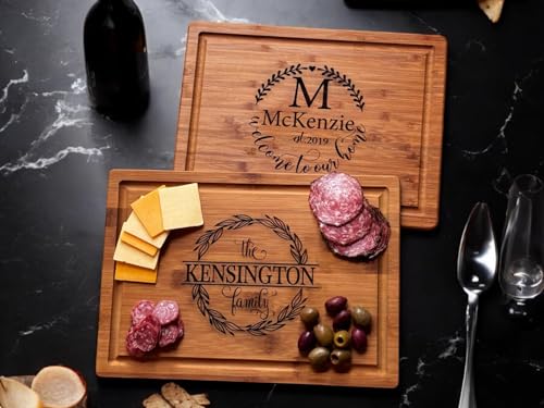 Handmade Personalized Cutting Board (Monogram Engraving)