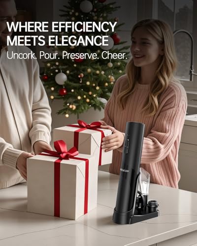 Electric Wine Opener Rechargeable (Black / Prestige Set)
