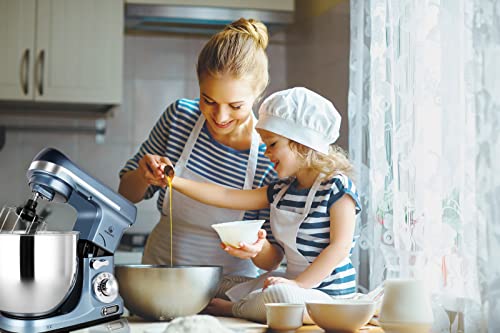Professional Stand Mixer (Silver Blue)