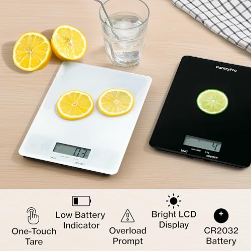 Glass Platform Digital Kitchen Scale (Glass - White)