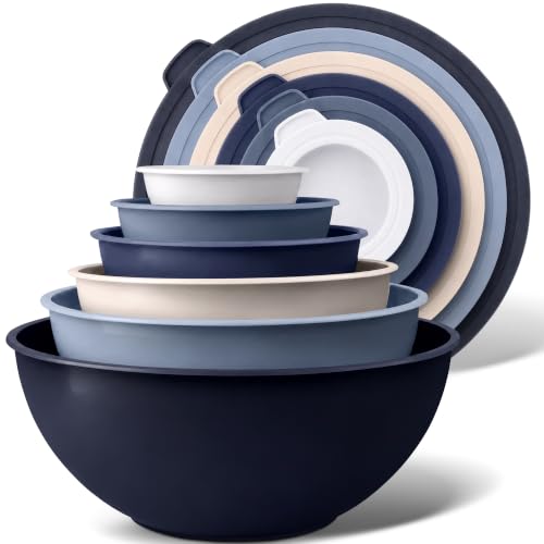 12 Piece Plastic Mixing Bowls with Leak (452.48 Count)