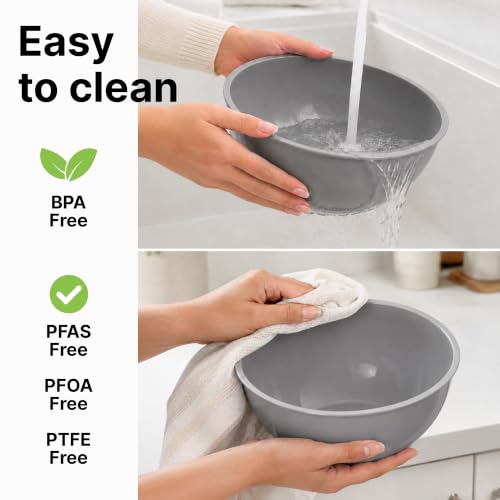 12 Piece Plastic Nesting Mixing Bowl Set (Mint)