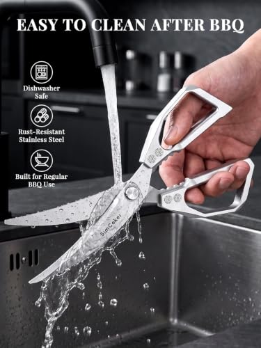 Korean BBQ Scissors Set with Tongs for Table (Korean Bbq Scissors Set)