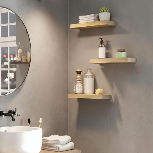 Floating Shelves for Wall (Natural / 15.7 Inches)