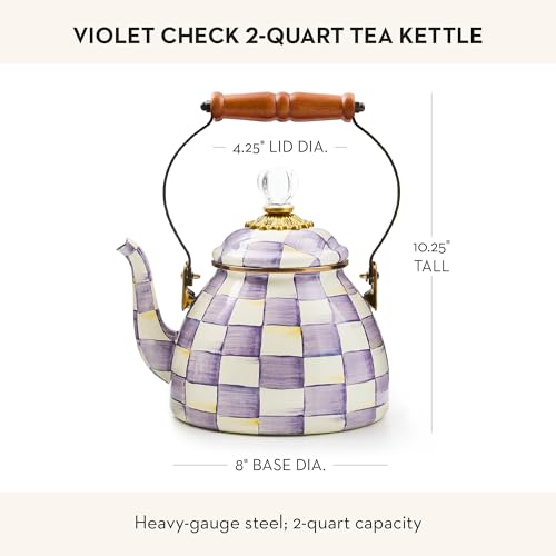 Tea Kettle 2 Quarts (Violet Check / 2 Quarts)