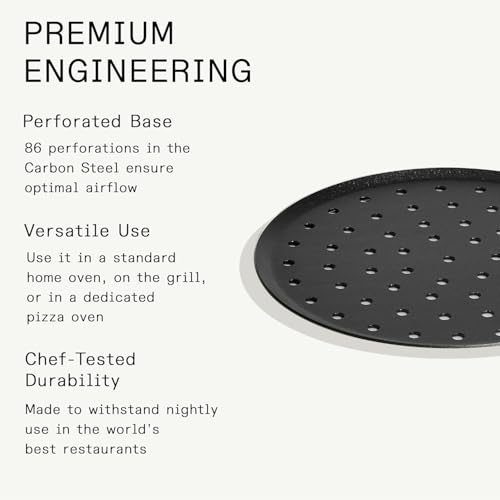 Cookware Seasoned 12" Carbon Pizza Steel