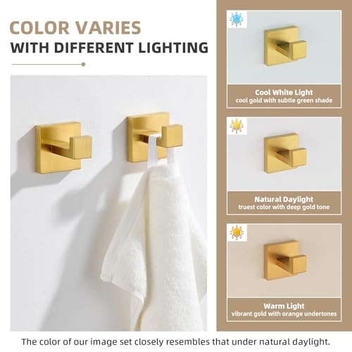 Bathroom Towel Hook Brushed Dark Gold (2 Pack / Brushed Dark Gold)