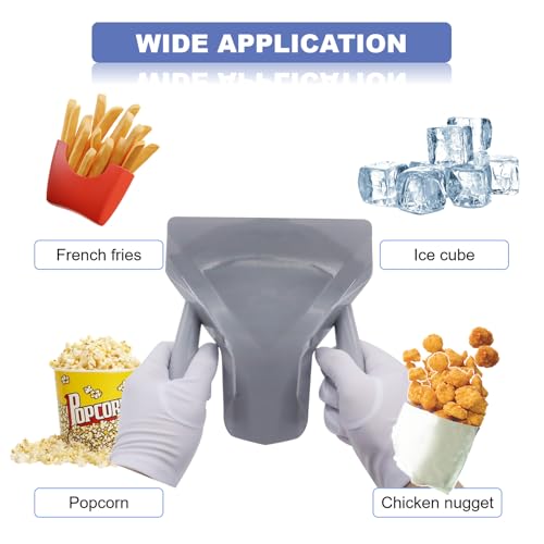 Polycarbonate French Fry Scoop Dual Handle for Ice Candy Snacks