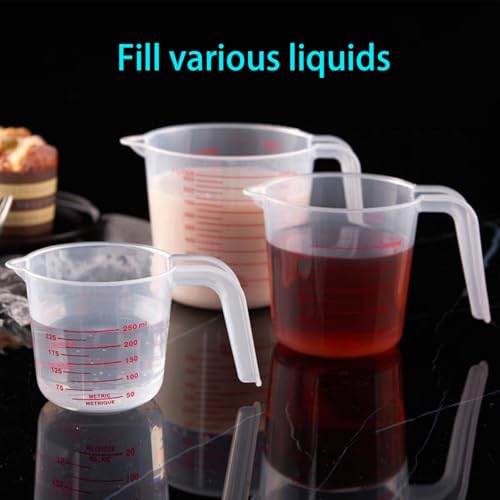 Unbreakable Plastic Measuring Cups 6 Piece Food (6 Count)