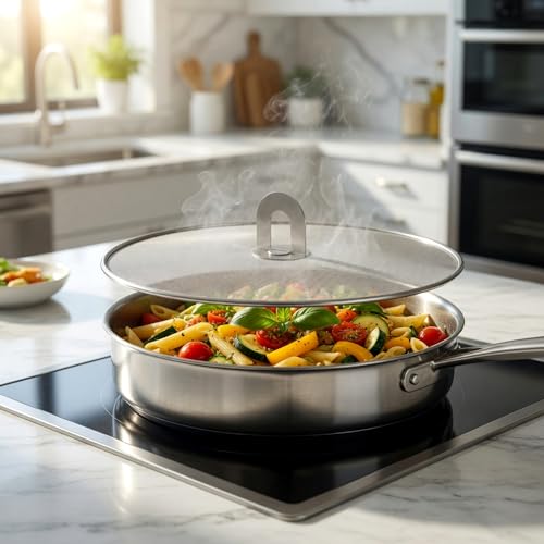 2 Piece Splatter Screens for Frying Pan (2pcs 8'')